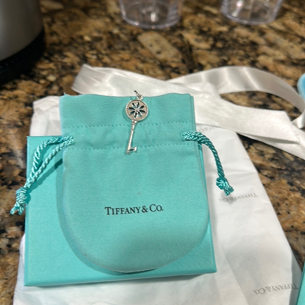 Tiffany Daisy key with clip